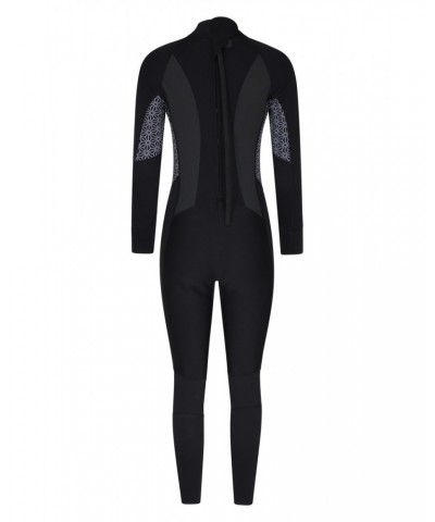 Printed Womens Full Wetsuit Black $44.00 Swimwear