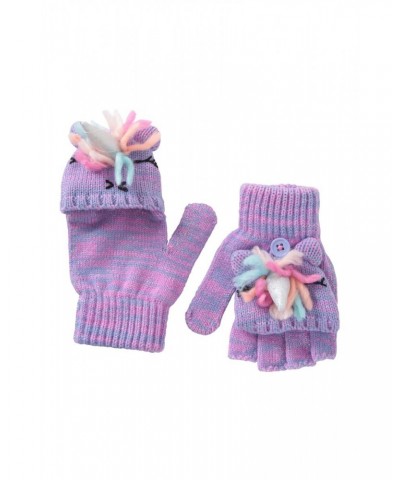 Unicorn Kids Knitted Gloves Pink $11.19 Accessories