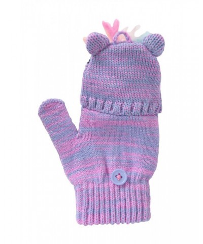 Unicorn Kids Knitted Gloves Pink $11.19 Accessories