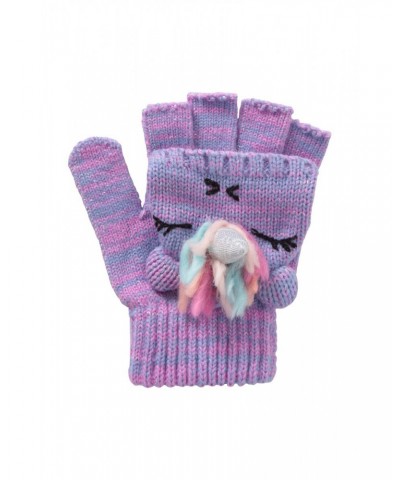 Unicorn Kids Knitted Gloves Pink $11.19 Accessories