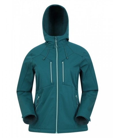 Helsinki Womens Recycled Softshell Jacket Teal $28.04 Active