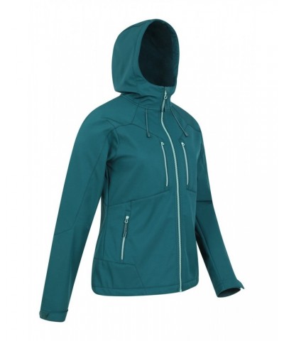 Helsinki Womens Recycled Softshell Jacket Teal $28.04 Active