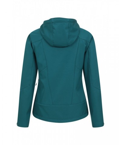 Helsinki Womens Recycled Softshell Jacket Teal $28.04 Active