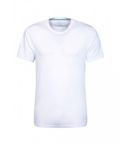 Eden Mens Organic Plain T-Shirt White $10.19 Tops