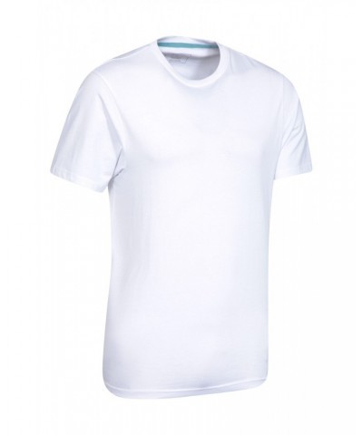 Eden Mens Organic Plain T-Shirt White $10.19 Tops