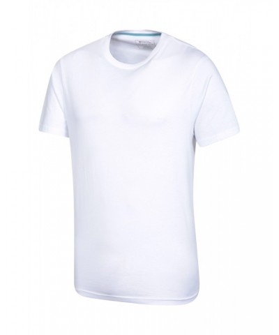 Eden Mens Organic Plain T-Shirt White $10.19 Tops