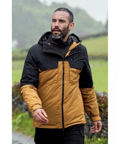 Journey Mens Recycled 3 In 1 Waterproof Jacket Tan $39.20 Jackets