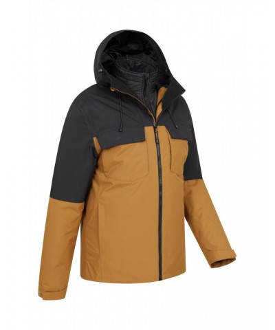 Journey Mens Recycled 3 In 1 Waterproof Jacket Tan $39.20 Jackets