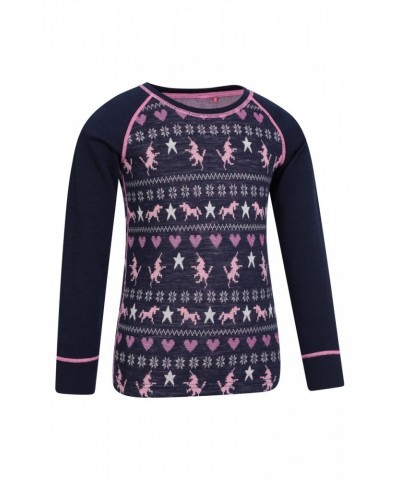 Jacquard Kids Merino Base Layer Set Dark Pink $18.45 Base Layers