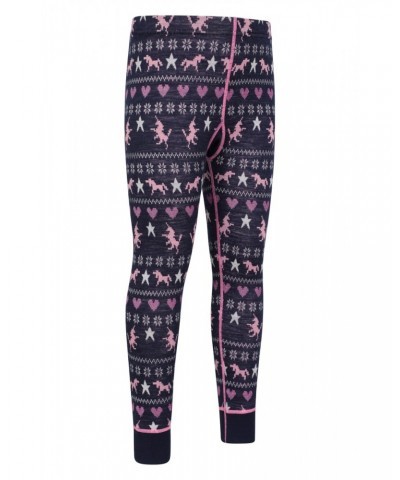 Jacquard Kids Merino Base Layer Set Dark Pink $18.45 Base Layers