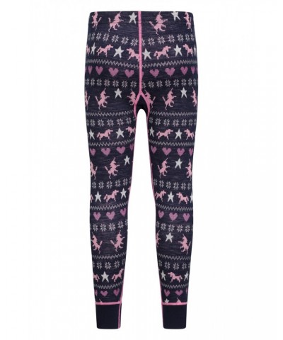 Jacquard Kids Merino Base Layer Set Dark Pink $18.45 Base Layers