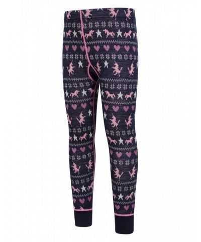 Jacquard Kids Merino Base Layer Set Dark Pink $18.45 Base Layers