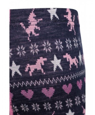 Jacquard Kids Merino Base Layer Set Dark Pink $18.45 Base Layers