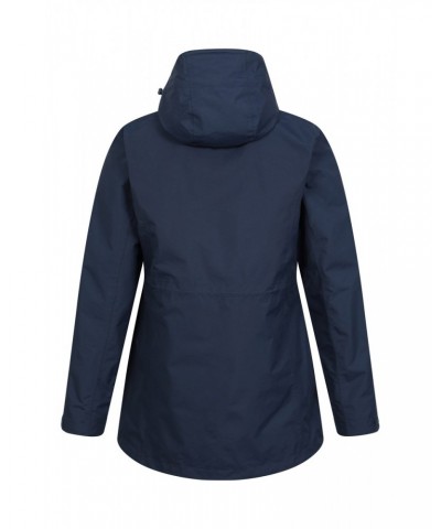 Glacial Extreme Womens Long Waterproof Jacket Navy $34.79 Jackets