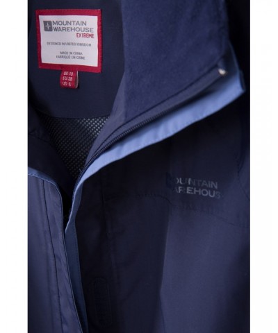 Glacial Extreme Womens Long Waterproof Jacket Navy $34.79 Jackets