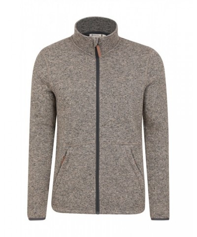 Idris II Mens Full-Zip Fleece Jacket Beige $15.96 Fleece