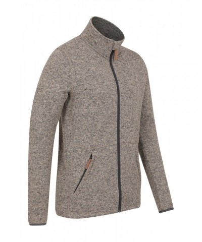 Idris II Mens Full-Zip Fleece Jacket Beige $15.96 Fleece