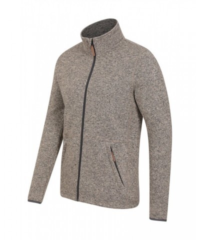 Idris II Mens Full-Zip Fleece Jacket Beige $15.96 Fleece