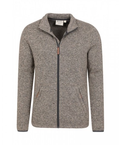 Idris II Mens Full-Zip Fleece Jacket Beige $15.96 Fleece