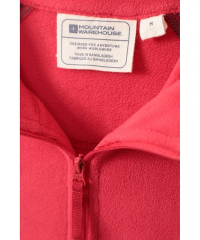 Ashbourne II Mens Half-Zip Fleece Dark Red $13.50 Fleece