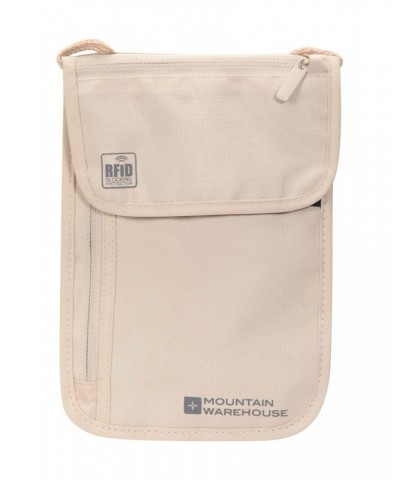 RFID Neck Pouch Beige $13.86 Travel Accessories