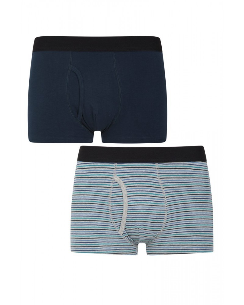 Mens Striped Boxers - Multipack Blue $17.09 Loungewear