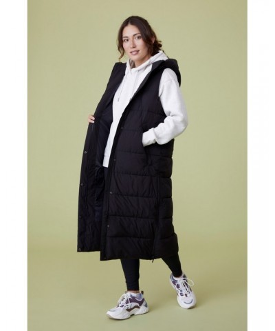 Comfort Zone Womens Longline Vest Black $39.20 Jackets