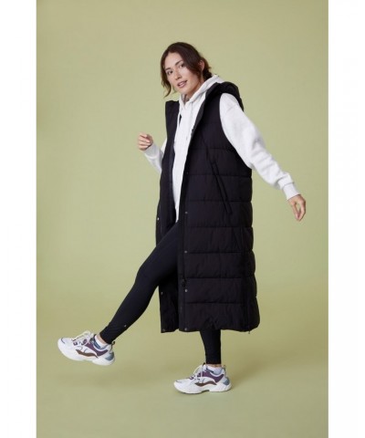 Comfort Zone Womens Longline Vest Black $39.20 Jackets