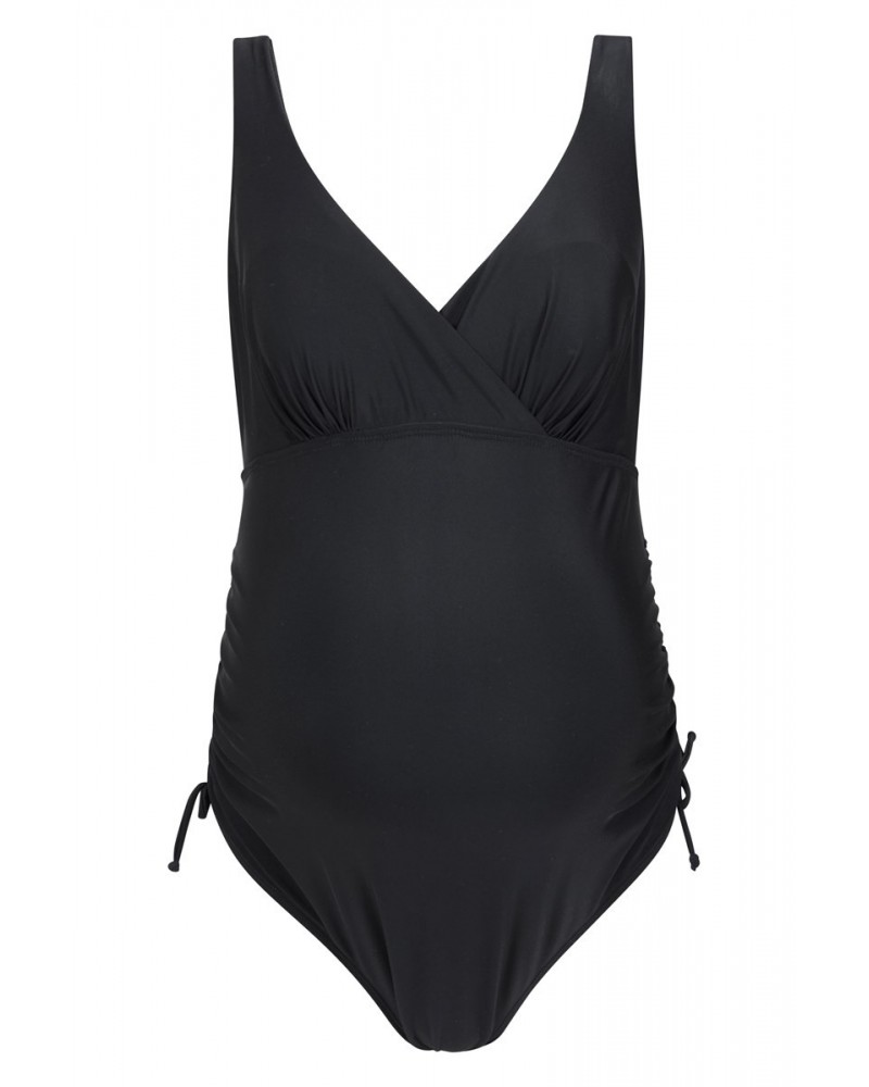 Quartz Womens Maternity Swimsuit Black $19.20 Maternity