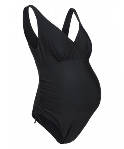 Quartz Womens Maternity Swimsuit Black $19.20 Maternity