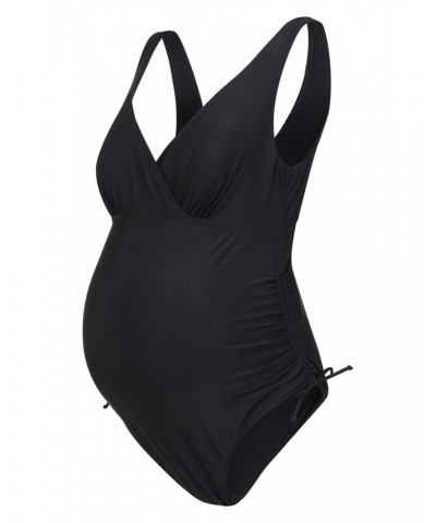 Quartz Womens Maternity Swimsuit Black $19.20 Maternity