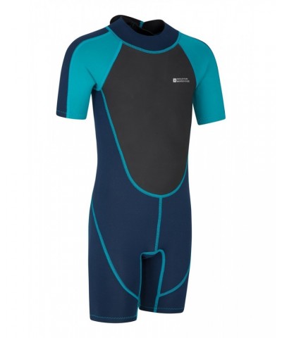 Kids Shorty 2.5/2mm Wetsuit Teal $22.35 Swimwear