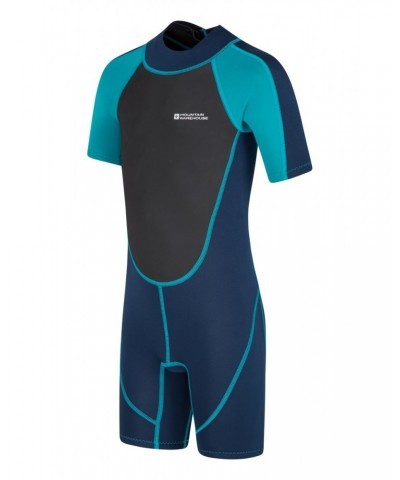 Kids Shorty 2.5/2mm Wetsuit Teal $22.35 Swimwear