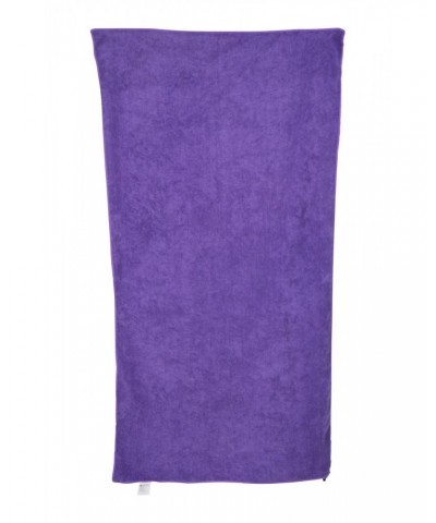 Micro Towelling Travel Towel - Large - 130 x 70cm Dark Purple $11.99 Travel Accessories