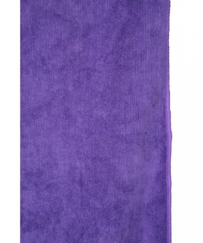 Micro Towelling Travel Towel - Large - 130 x 70cm Dark Purple $11.99 Travel Accessories