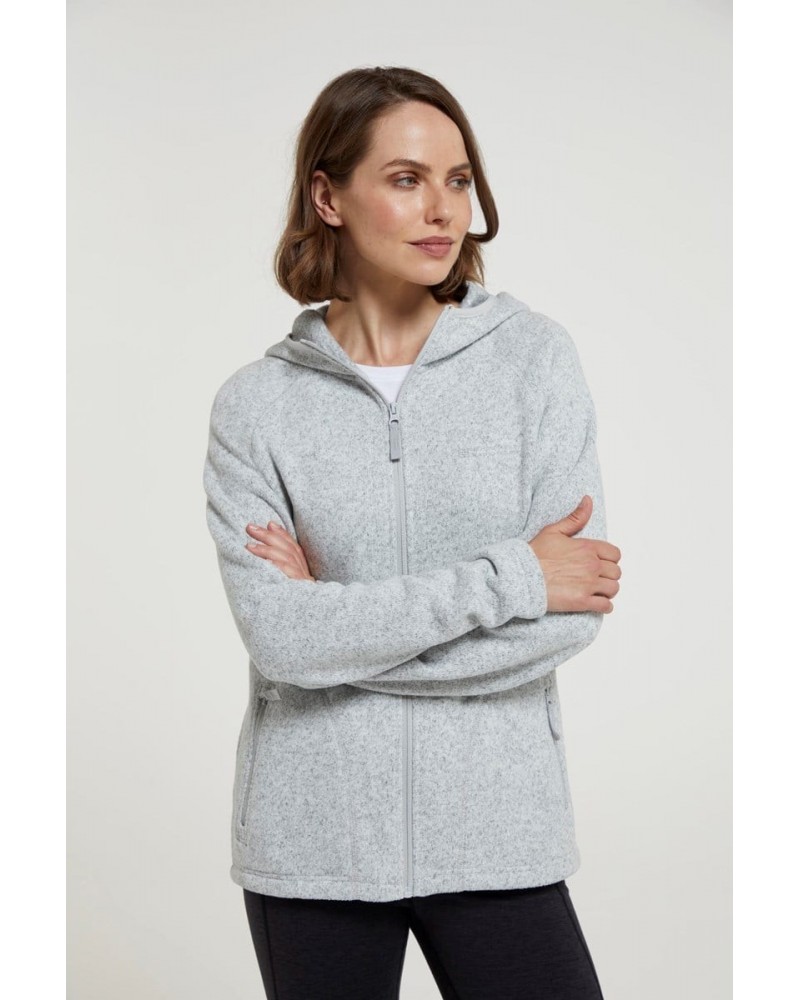 Nevis Womens Full Zip Hoodie Grey $23.85 Fleece