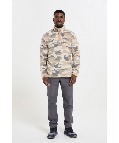 Woodland Mens Button Up Fleece Camouflage $14.78 Fleece