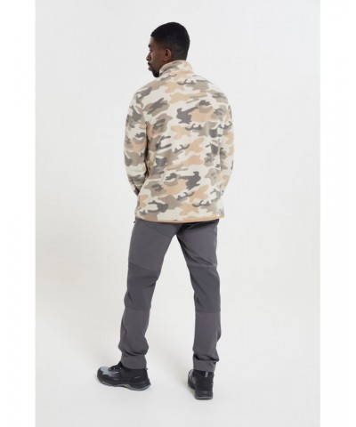 Woodland Mens Button Up Fleece Camouflage $14.78 Fleece