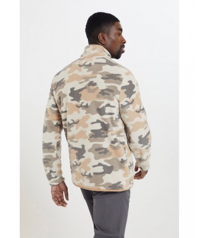 Woodland Mens Button Up Fleece Camouflage $14.78 Fleece