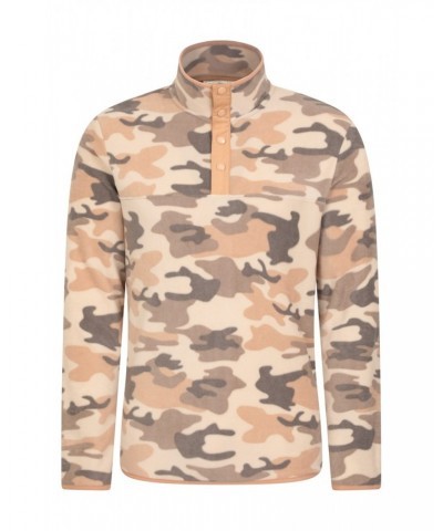 Woodland Mens Button Up Fleece Camouflage $14.78 Fleece