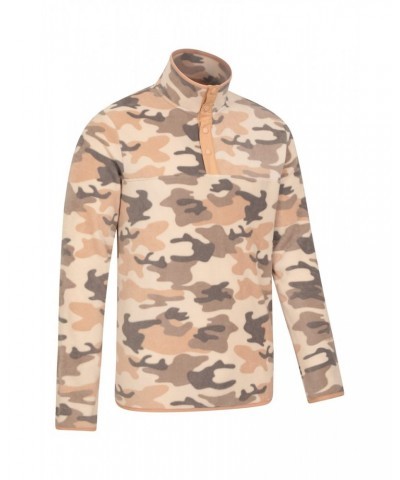 Woodland Mens Button Up Fleece Camouflage $14.78 Fleece