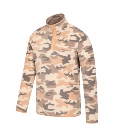 Woodland Mens Button Up Fleece Camouflage $14.78 Fleece