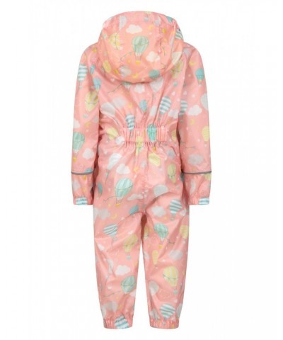 Puddle Kids Printed Waterproof Rain Suit Coral $15.75 Babywear