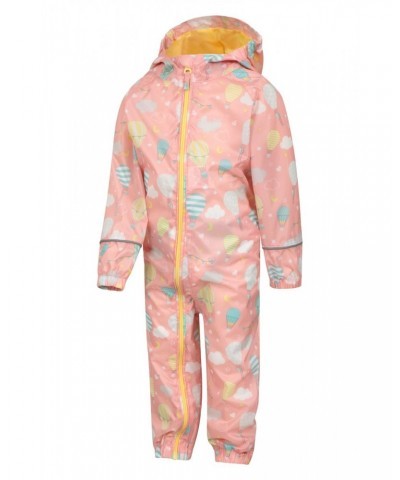 Puddle Kids Printed Waterproof Rain Suit Coral $15.75 Babywear