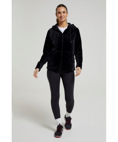 Snaggle Womens Hooded Fleece Black $15.94 Loungewear