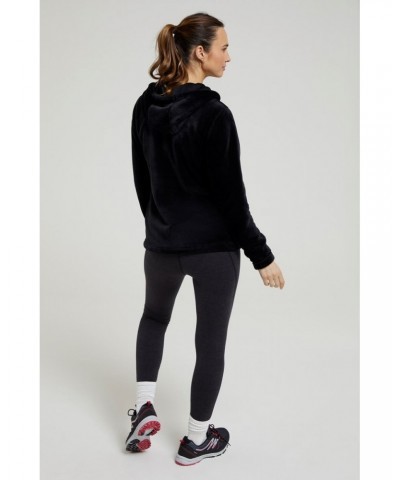 Snaggle Womens Hooded Fleece Black $15.94 Loungewear