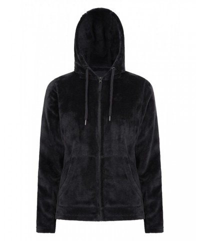 Snaggle Womens Hooded Fleece Black $15.94 Loungewear