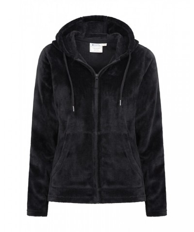 Snaggle Womens Hooded Fleece Black $15.94 Loungewear