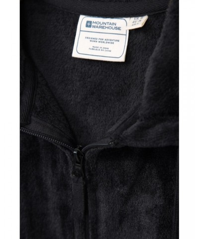 Snaggle Womens Hooded Fleece Black $15.94 Loungewear