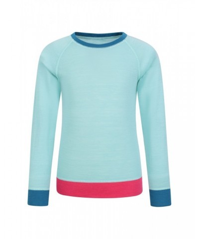 Kids Merino Colour Block Set Mint $19.80 Base Layers